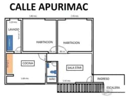 ALQUILER DEPARTAMENTO 3ER PISO DE 2 HABITACION