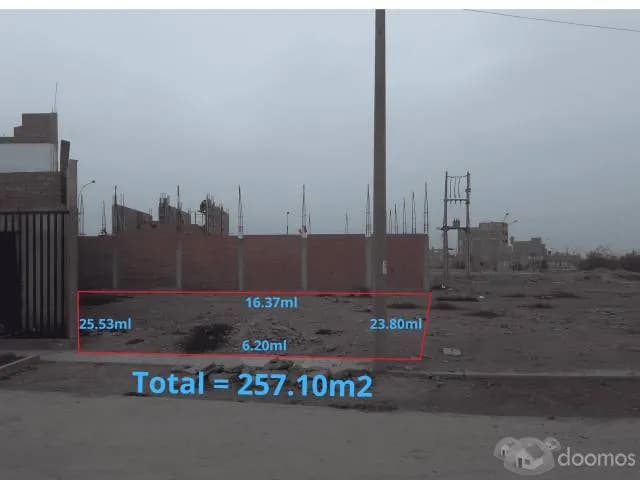 Terreno Residencial en Venta de 257.10m2 — foto 1