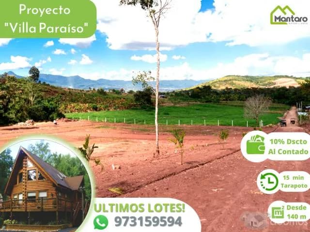 Lotes en Tarapoto - Villa Paraiso -Mantaro Inmobiliaria — foto 1