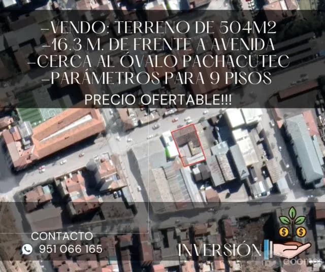 TERRENO EN VENTA. Cerca al óvalo Pachacutec. INVERSIÓN-CUSCO — foto 1