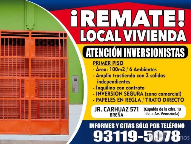 REMATO POR VIAJE LOCAL VIVIENDA — foto 1