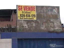 VENDO TERRENO COMERCIAL 535M2 / A 2 CUADRAS DE TOTTUS -PACHACUTEC V.M.TFO / LAS CONCHITAS