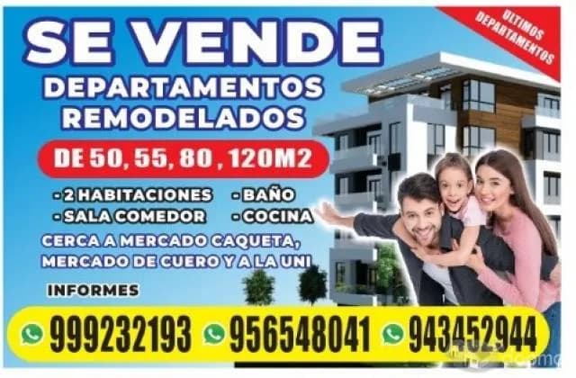 VENTA DEPARTAMENTO - RIMAC - AV. PROCERES - DESDE 50M2 – SALA/COMEDOR/2DORMITORIO — foto 7