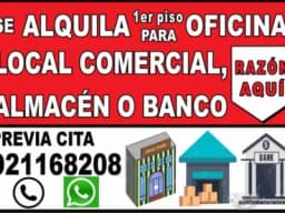SE AQLUILA LOCAL COMERCIAL 185 MTS 2 , ATE, LIMA, PERU