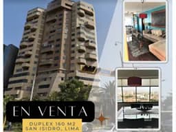 SE VENDE DEPARTAMENTO DUPLEX 160 MTS (2) EN SAN ISIDRO - LIMA
