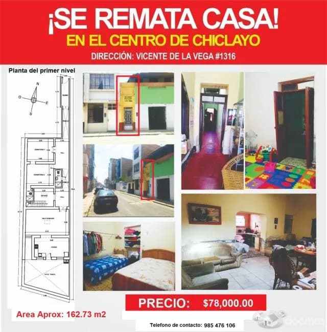 Remato casa en el centro de Chiclayo — foto 1