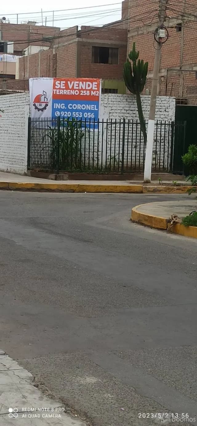 VENTA de terreno 258m2 posición ESTRATÉGICA en Los Olivos — foto 1