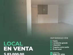 ¡¡AMPLIO LOCAL EN VENTA !!