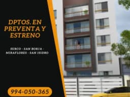 San Isidro financiero : dptos. estreno para ejecutivos. 45m2 y 60m2