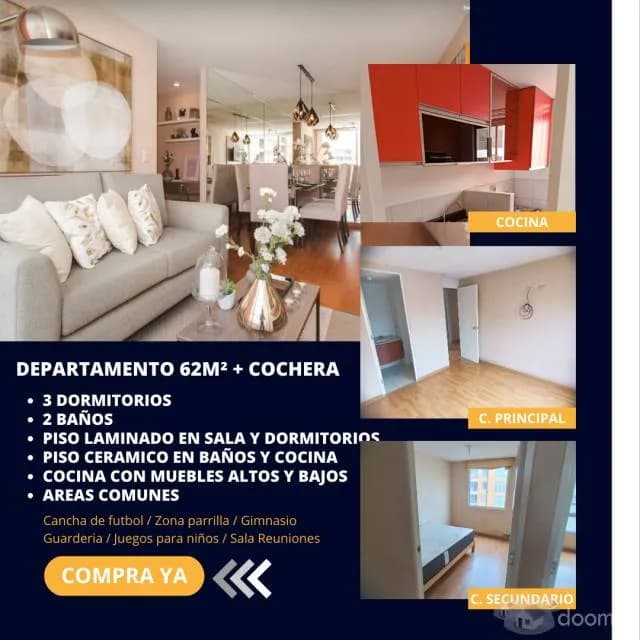 Departamento Condiminio Prados Del Sol - Huachipa, Ate — foto 1
