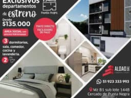 HERMOSOS DEPARTAMENTOS DE ESTRENO A POCAS CUADRAS DEL MALECÓN DE PUNTA NEGRA