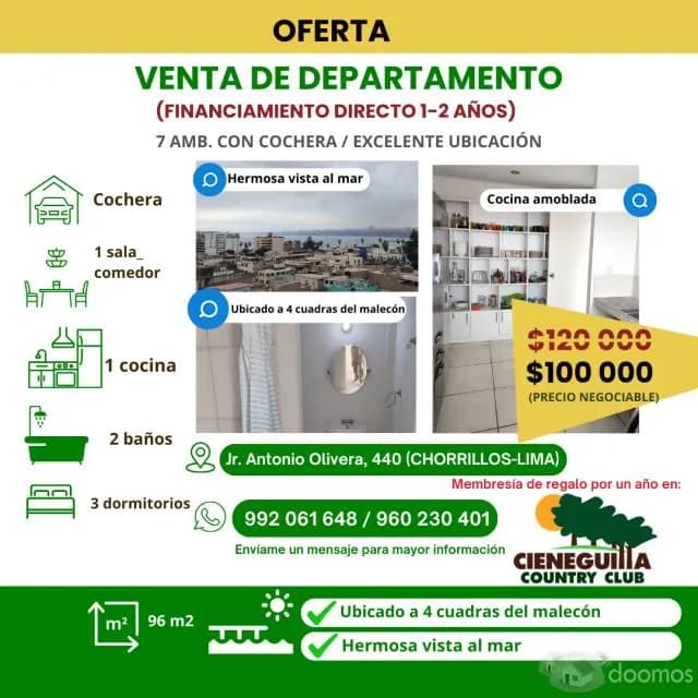 DEPARTAMENTO CON HERMOSA VISTA AL MAR — foto 1
