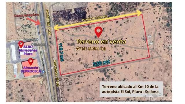 Venta de Terreno 6 Ha Carretera Piura Sullana — foto 2