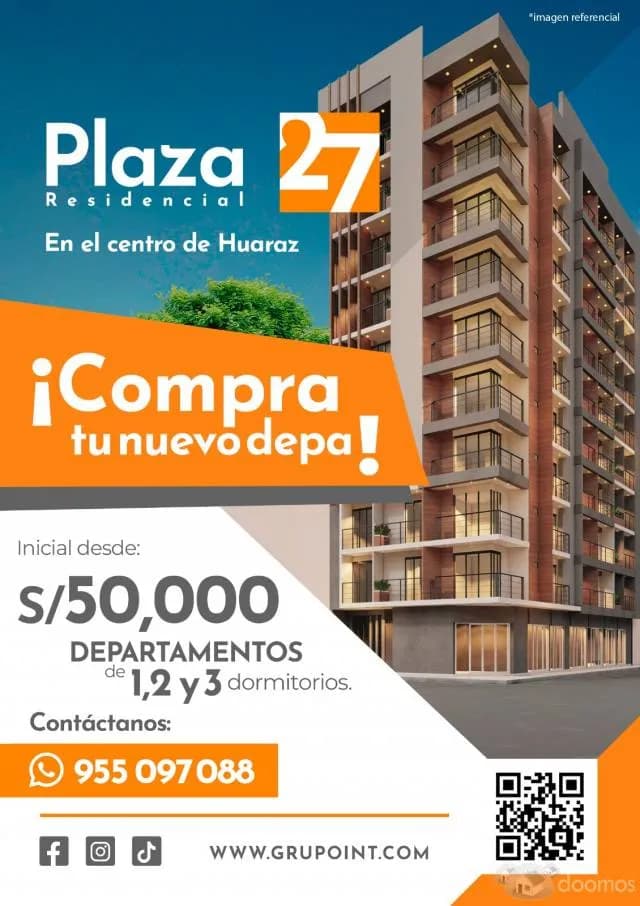 VENTA DE DEPARTAMENTOS EN HUARAZ — foto 1