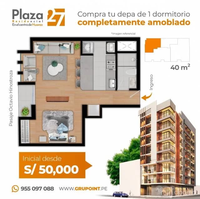 VENTA DE DEPARTAMENTOS EN HUARAZ — foto 2