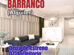 BARRANCO Departamento de estreno de un dormitorio.
