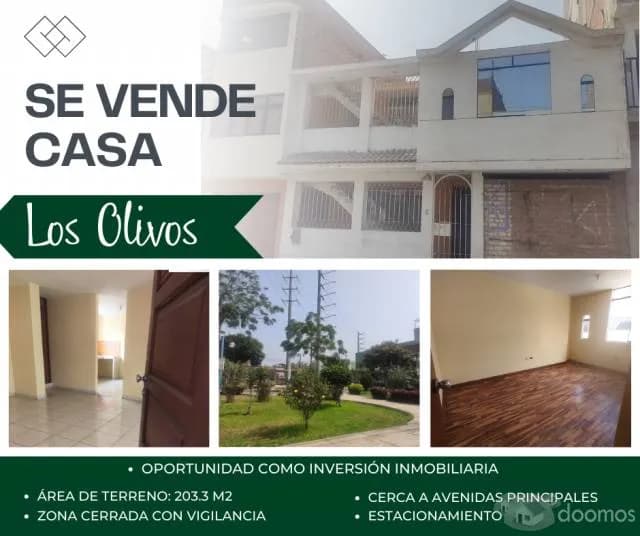 SE VENDE CASA FRENTE A PARQUE EN LOS OLIVOS. — foto 1