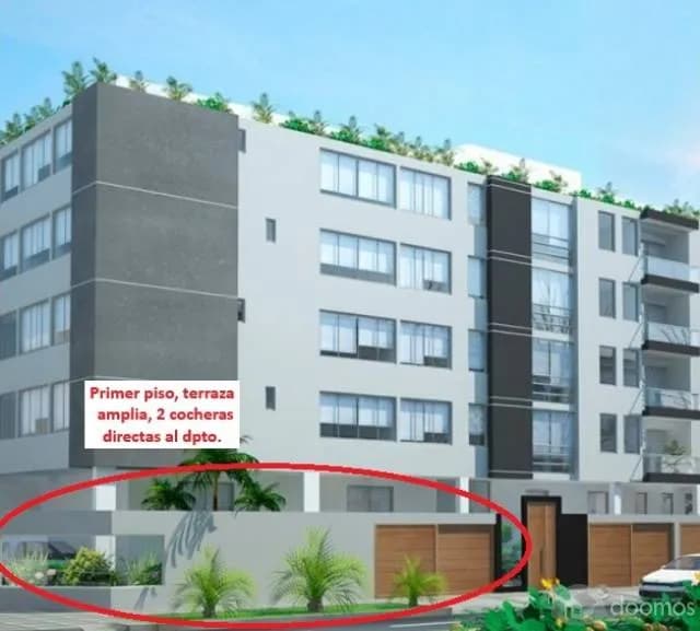 PRIMER PISO CON TERRAZA - VALLE HERMOSO - SURCO — foto 1
