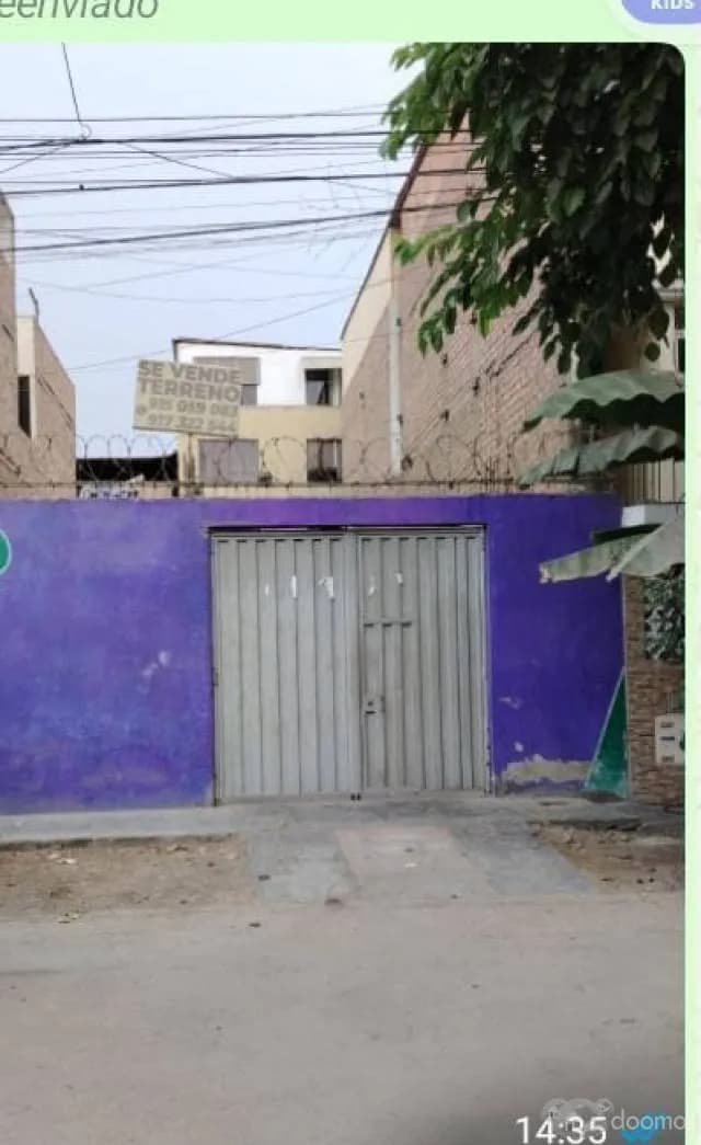 VENTA DE LOTE LOS OLIVOS 180 M2 — foto 1