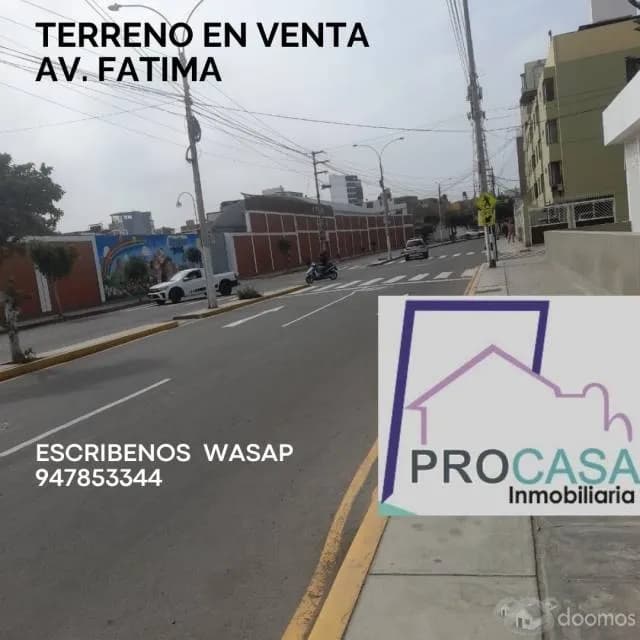 ¡TERRENO EN VENTA! ¡¡¡ Av. Fátima – Zona Residencial — foto 1