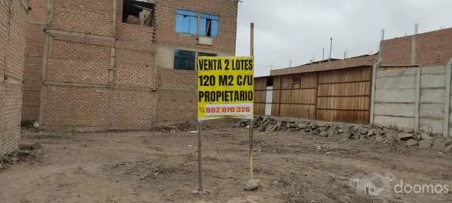 VENTA DE DOS TERRENOS JUNTOS, CADA UNO DE 120 MT2 — foto 2