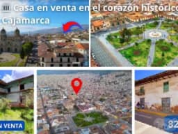 Casa En Venta 823M2 – En El Corazón Histórico De Cajamarca