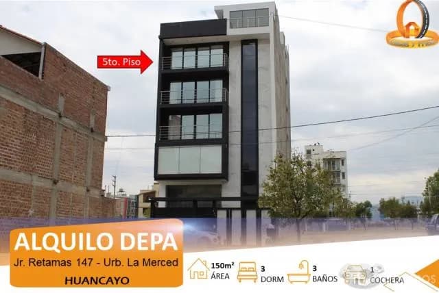AMPLIO DEPARTAMENTO EN ALQUILER EN LA URB. LA MERCED, HUANCAYO — foto 1