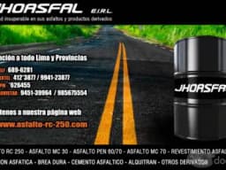 ASFALTOS RC-250 EN Perú Lima JHOASFAL E.I.R.L