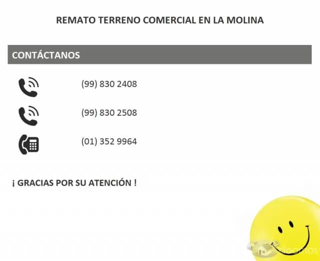 VENDO TERRENO COMERCIAL EN LA MOLINA — foto 5