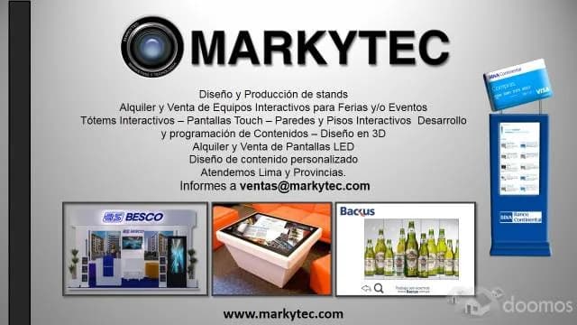 ALQUILER DE TOTEMS Y MESAS INTERACTIVAS — foto 1
