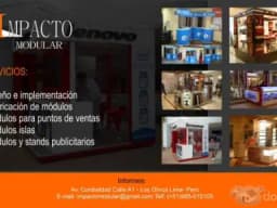 Módulos para punto de venta, diseño y fabricación