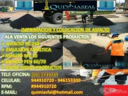 QUIMIASFAL PERÚ VENTA DE ASFALTOS RC-250