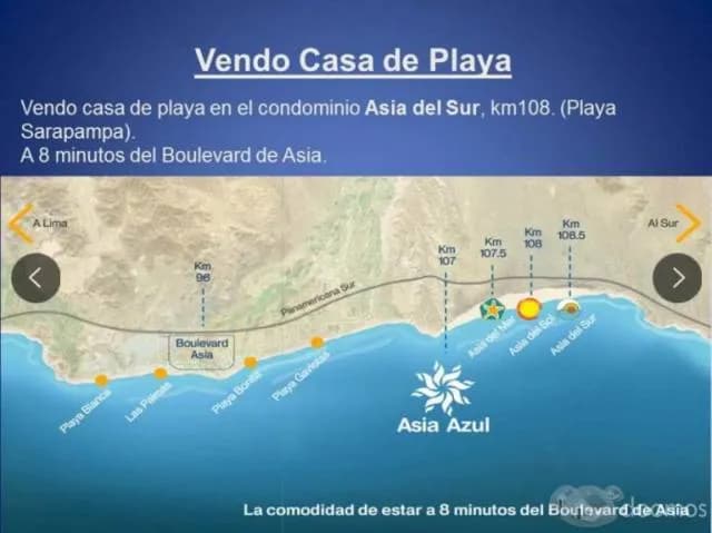 VENTA CASA DE PLAYA EN ASIA — foto 2