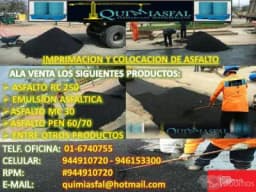 CEMENTO ASFÁLTICO EN VENTA,FABRICAMOS ASFALTOS RC-250