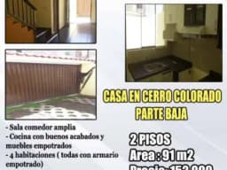 Casa en remate en cerro colorado urb. privada