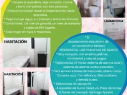 SE ALQUILA UNA HABITACIÓN PARA MUJER EN DEPARTAMENTO COMPARTIDO