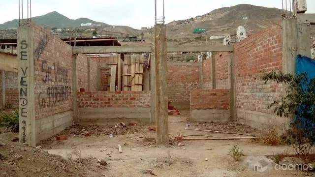 Venta de lote de 120 m2 semiconstruido — foto 1