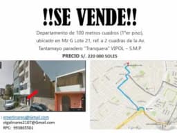 se vende departamento primer piso buen precio