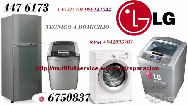 SERVICIO TECNICO LG LAVADORA SECADORAS 4476173 / 942083707 — foto 1