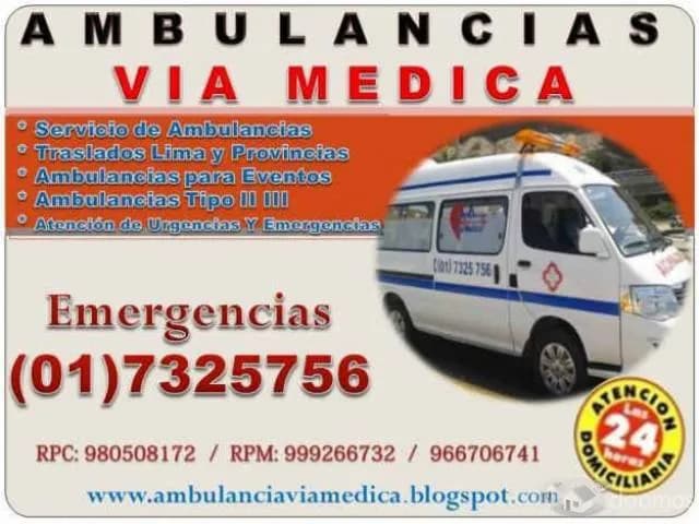AMBULANCIAS TRASLADOS LIMA Y PROVINCIAS — foto 1