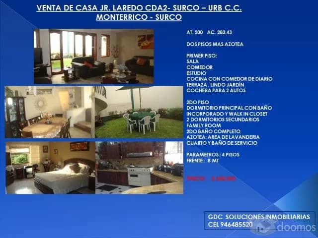Venta de casa en Calle Laredo, Santiago de Surco — foto 1