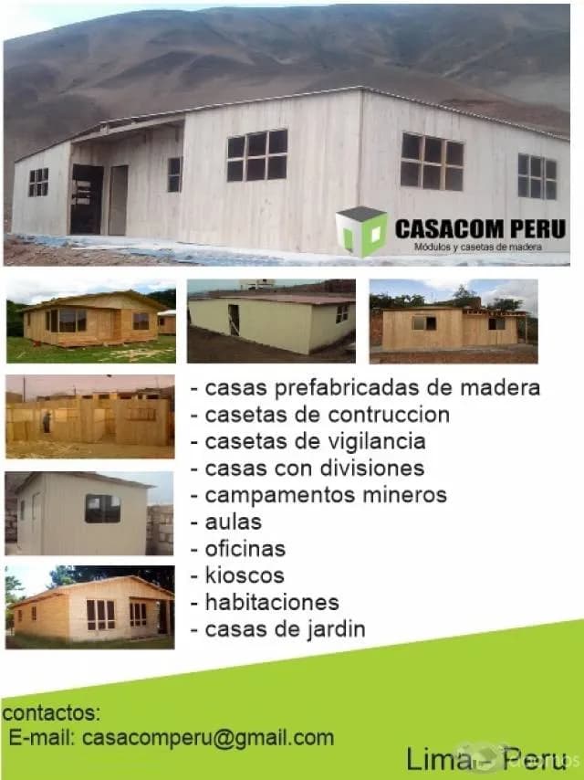 modulos contenedores prefabricados de madera en lima peru — foto 2