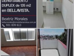 OCASIÓN-VENTA	DEPARTAMENTO DUPLEX de 135 m2 en BELLAVISTA.