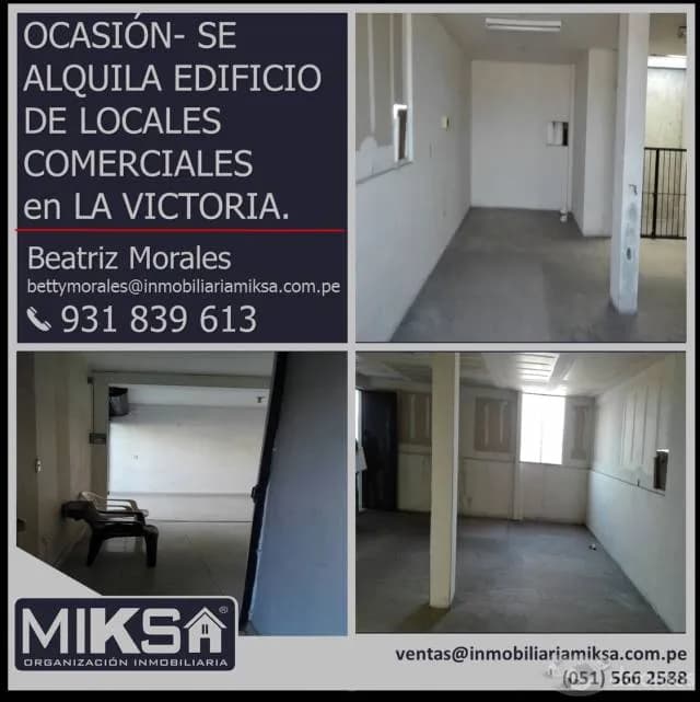 OCASIÓN- SE ALQUILA EDIFICIO DE LOCALES COMERCIALES en LA VICTORIA. — foto 1