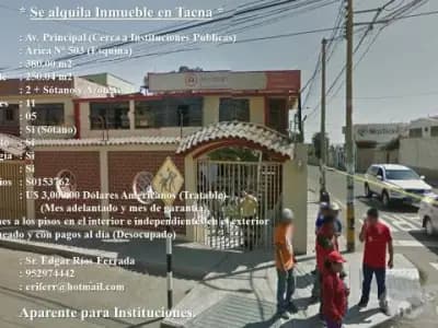 Alquiler inmueble apropiado Instituciones