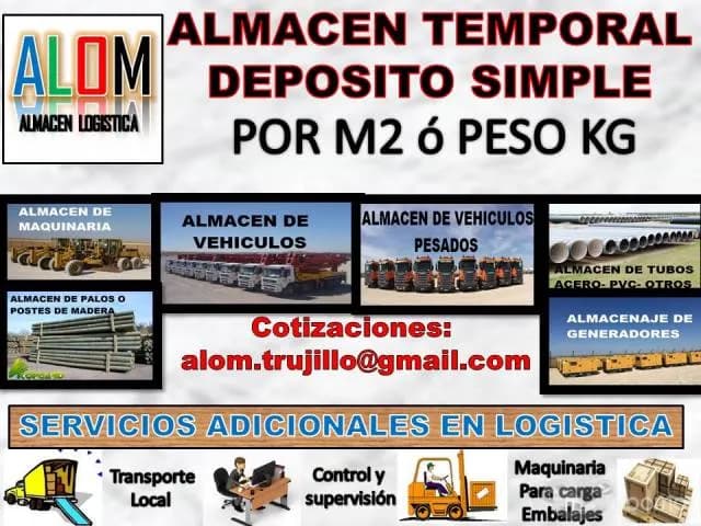 ALMACEN PARA MERCADERIAS TEMPORAL POR M2 O KILOGRAMOS — foto 1