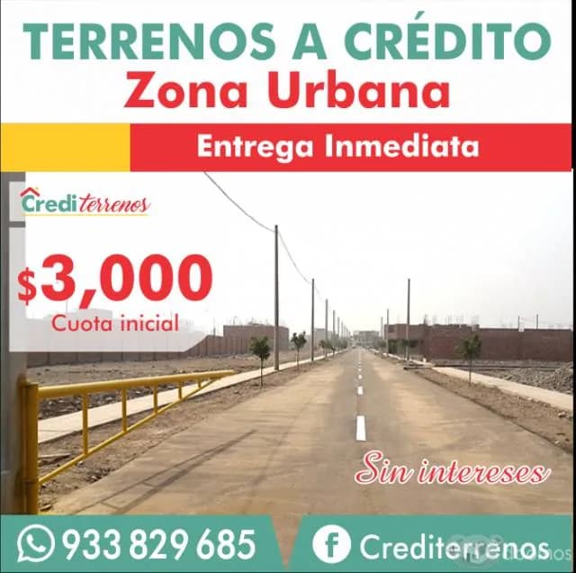 TERRENOS A CRÉDITO SIN INTERESES — foto 1