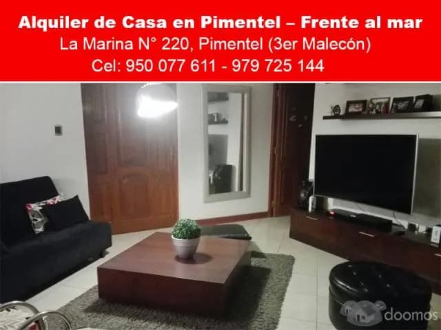 Alquiler de Casa en Pimentel – Frente al mar, Chiclayo – Lambayeque — foto 3