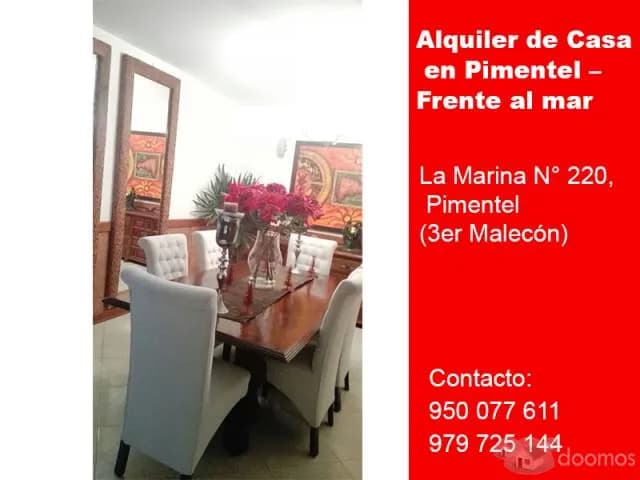 Alquiler de Casa en Pimentel – Frente al mar, Chiclayo – Lambayeque — foto 4