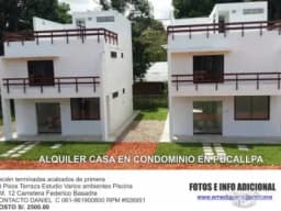ALQUILER DE CASA EN CONDOMINIO CON ACABADOS DE PRIMERA CON PISCINA DISPONIBLE ENERO 2019